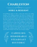 Charleston name meaning gift print in blue