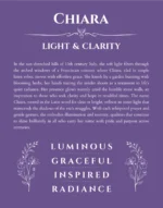 Chiara custom name print for wall display in purple