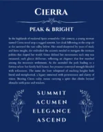 Cierra name meaning gift print in deep blue