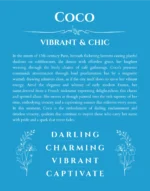 Coco custom name meaning print in blue