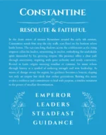 Constantine personalized wall art with the story of your name in blue