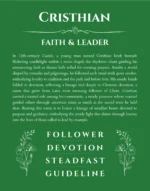 Cristhian custom name print for wall display in dark green