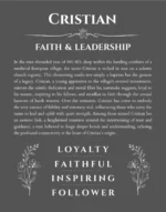 Cristian custom name print for wall display in gray