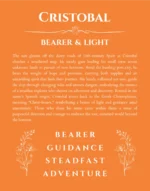 Cristobal custom name art showing meaning and origin in orange