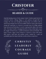 Cristofer name meaning gift print in navy blue