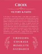 Croix personalized name meaning print in red