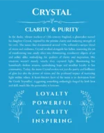 Crystal custom name meaning print in blue