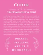 Cutler name meaning wall art by Get Your Story in pink