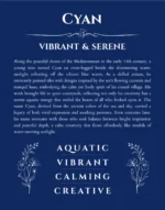Cyan name meaning gift print in deep blue