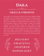 Daila personalized name meaning print in red
