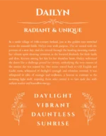 Dailyn custom name meaning print in orange