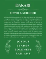 Dakari name meaning gift print in dark green