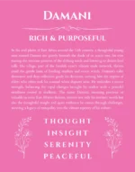 Damani name meaning gift print in pink