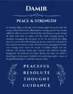 Damir custom name print for wall display in deep blue