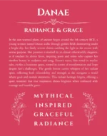 Danae custom name meaning print in red