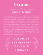 Dandre name meaning gift print in pink