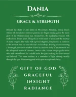 Dania custom name meaning print in dark green