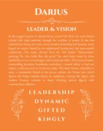 Darius name meaning gift print in orange