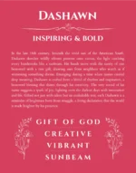 Dashawn name origin print with meaning and traits in red
