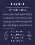 Daxton name meaning gift print in navy blue