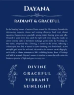 Dayana personalized name meaning print in deep blue