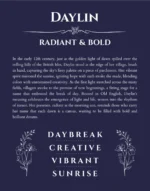 Daylin custom name meaning print in navy blue