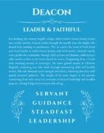Deacon custom name meaning print in blue