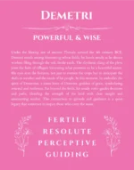 Demetri custom name art showing meaning and origin in pink