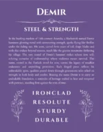Demir custom name print for wall display in purple