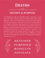 Destin name meaning wall art by Get Your Story in red