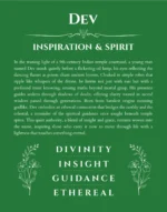 Dev custom name meaning print in dark green