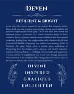 Deven personalized wall art with the story of your name in deep blue