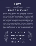 Diya custom name meaning print in navy blue