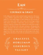 Ean custom name meaning print in orange