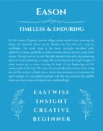 Eason personalized name meaning print in blue