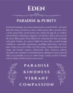 Eden name meaning gift print in purple