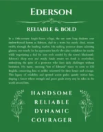 Ederson name meaning gift print in dark green