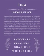 Eira personalized name art with origin story in purple