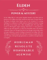 Elden name meaning gift print in red