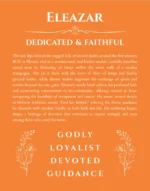 Eleazar personalized wall art with the story of your name in orange