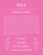 Ella custom name meaning print in pink