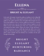 Ellena name meaning wall art by Get Your Story in purple