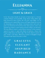 Ellianna custom name print for wall display in blue