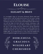 Elouise name meaning gift print in navy blue