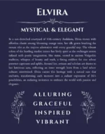 Elvira name meaning gift print in navy blue