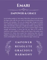 Emari personalized wall art with the story of your name in purple