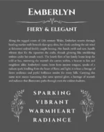 Emberlyn name meaning gift print in gray