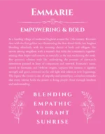 Emmarie personalized name meaning print in pink