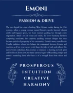 Emoni custom name print for wall display in deep blue