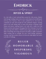 Endrick name origin print with meaning and traits in purple